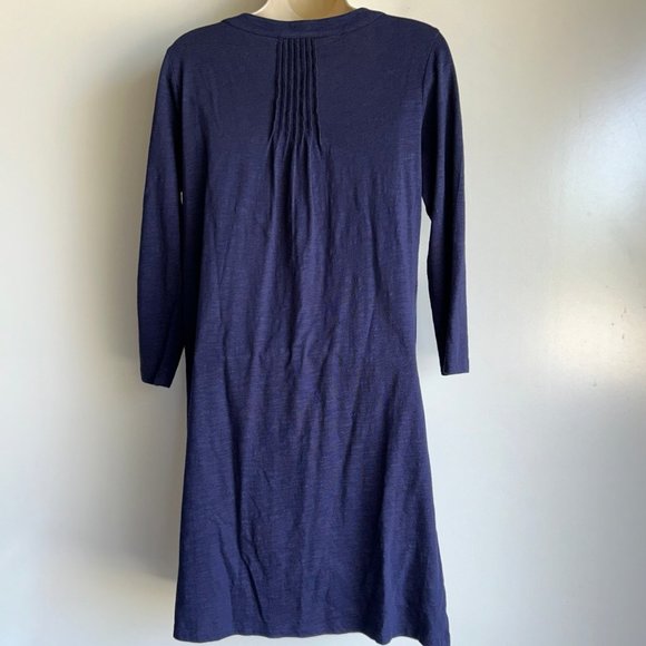 Lilly Pulitzer Navy Blue 3/4" Sleeve Cotton/Modal Dress Size Small ~EUC - Picture 5 of 12
